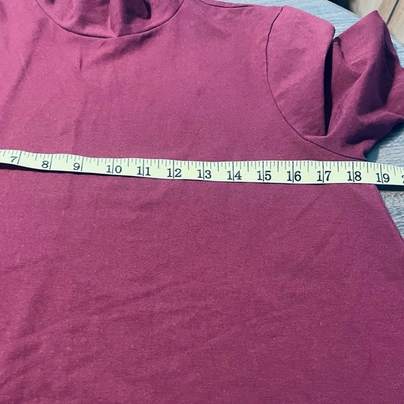 Chico's Rich Burgundy Short Sleeve Top - Picture 5 of 6